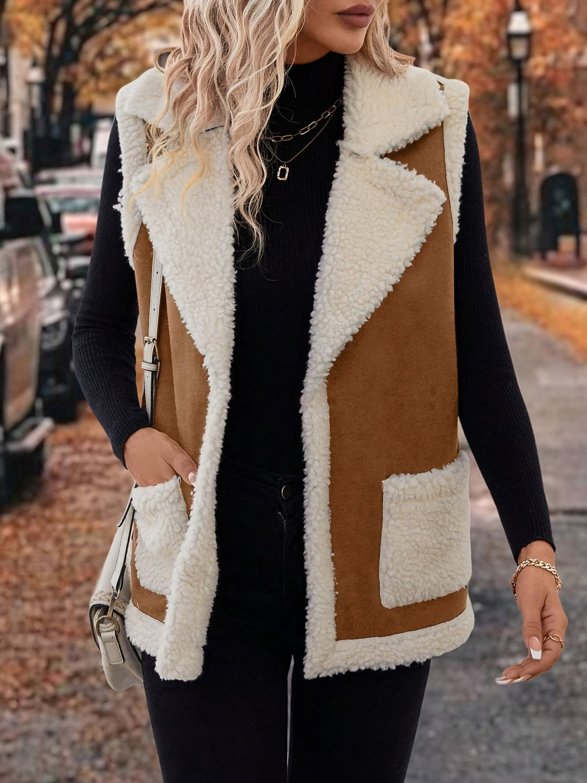 Lined Lapel Gilet