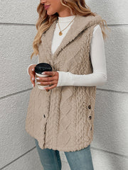 Textured Hooded Gilet