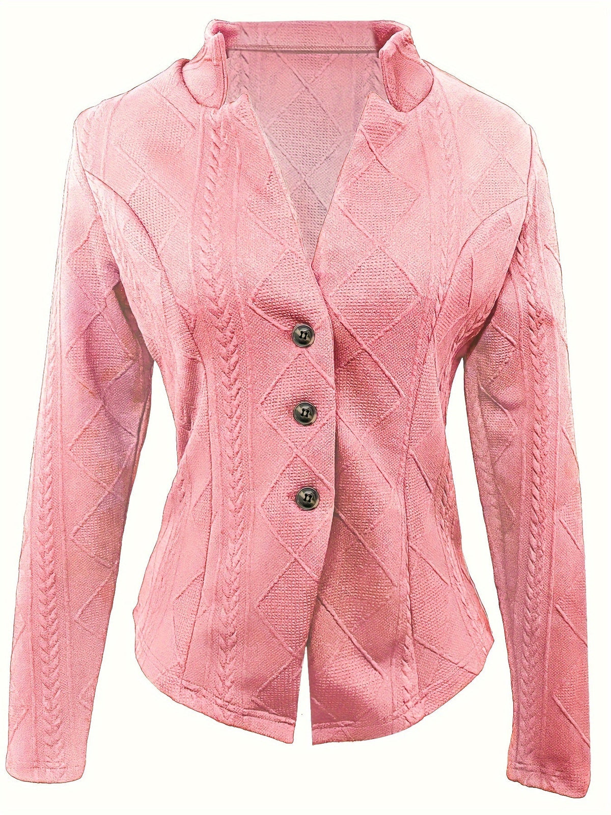 Textured Waist-Detail Jacket