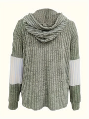 Textured Hooded Zip Jacket