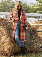 Longline Checked Coat