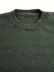 Ribbed Striped-Sleeve Sweater