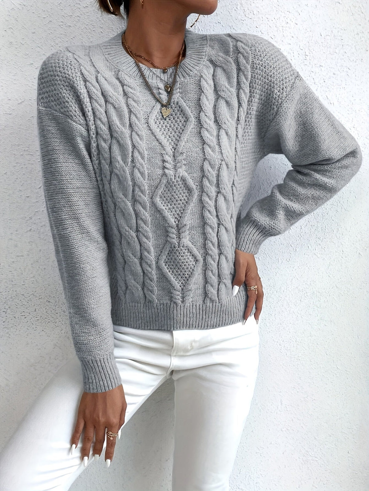 Chunky Cable-Knit Jumper