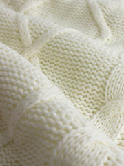 Cable-Knit V-Neck Sweater Vest