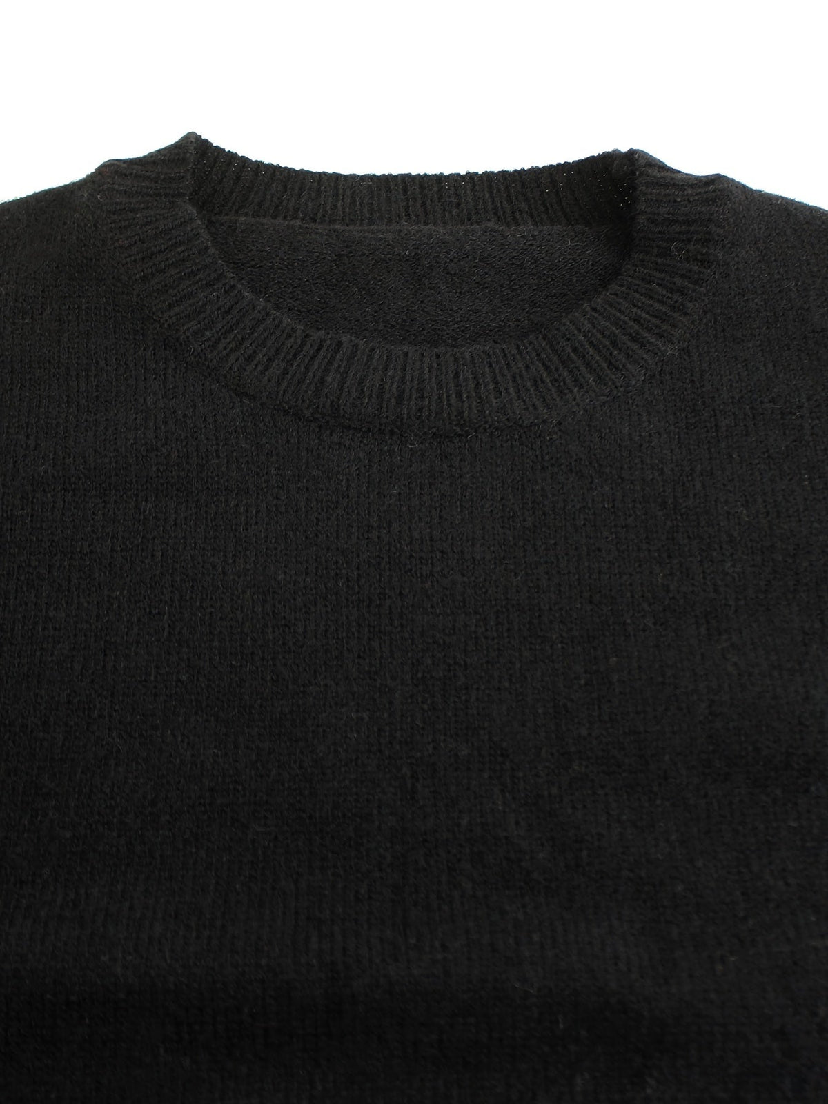 Ribbed Striped-Sleeve Sweater