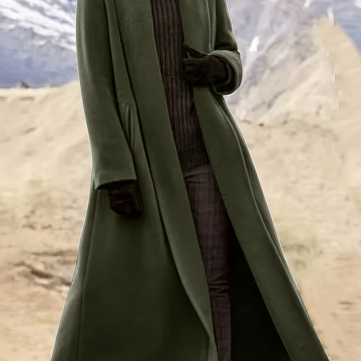 Draped Longline Coat