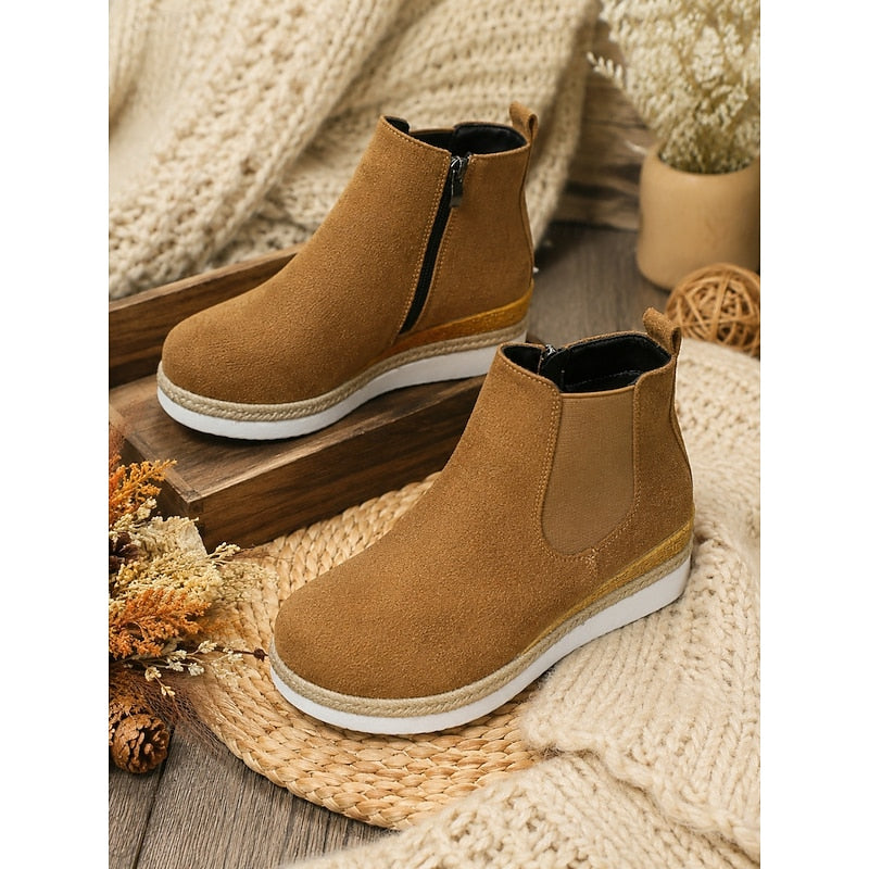 Wedge Chelsea Ankle Boots