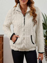 Textured Half-Zip Pullover