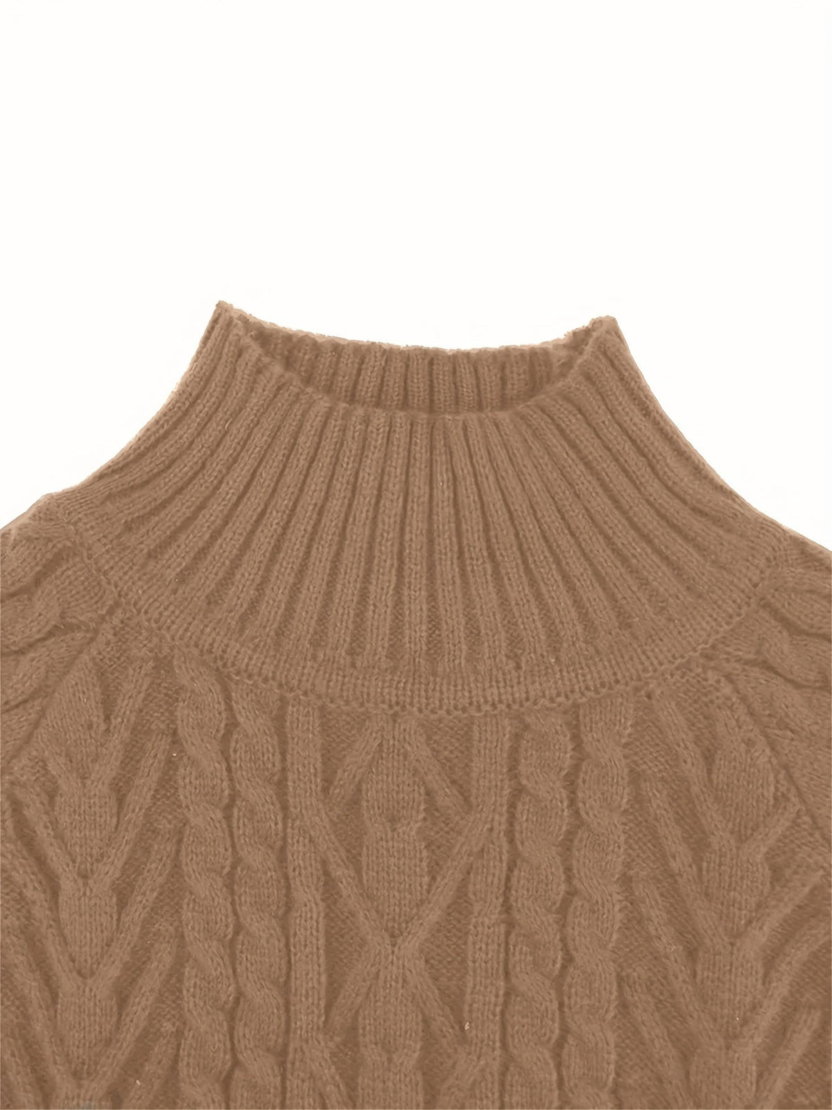 Textured Cable-Knit Sweater
