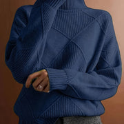 Textured Turtleneck Sweater