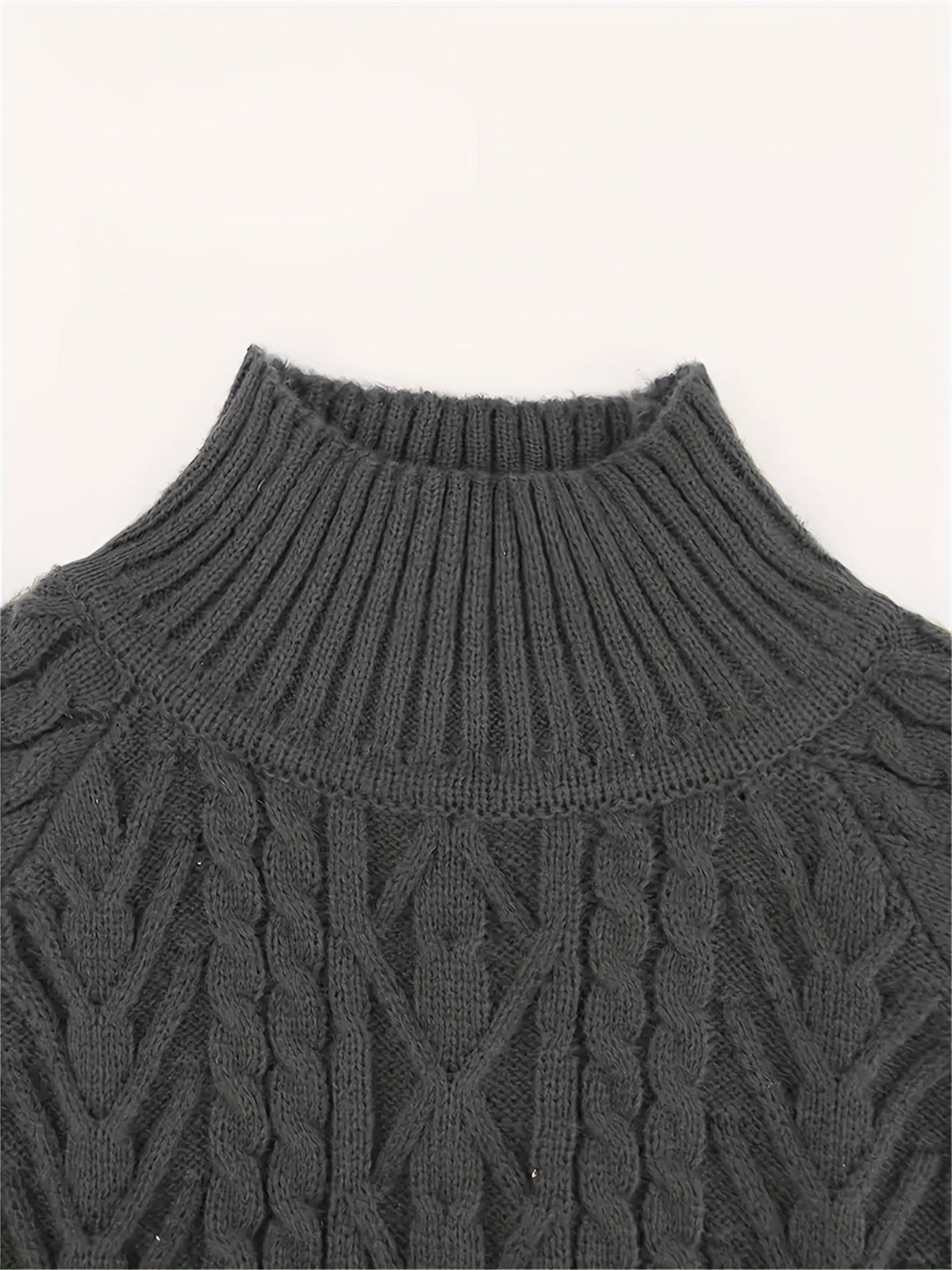 Textured Cable-Knit Sweater