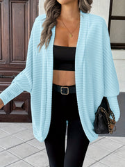 Relaxed Open-Front Cardigan