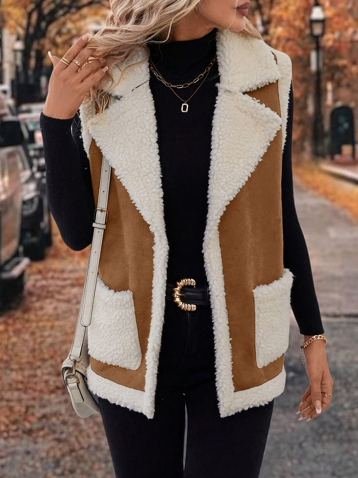 Lined Lapel Gilet
