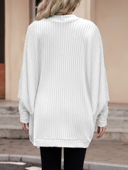 Relaxed Open-Front Cardigan