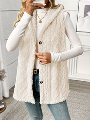 Textured Hooded Gilet