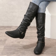 Slouch Buckle Tall Boots