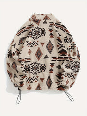 Patterned Zip-Up Jacket