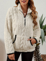 Textured Half-Zip Pullover