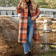 Longline Checked Coat