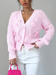 Bow-Detail Cardigan