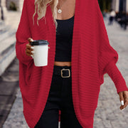 Relaxed Open-Front Cardigan