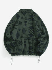 Patterned Zip-Up Jacket
