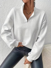 Textured Quarter-Zip Pullover