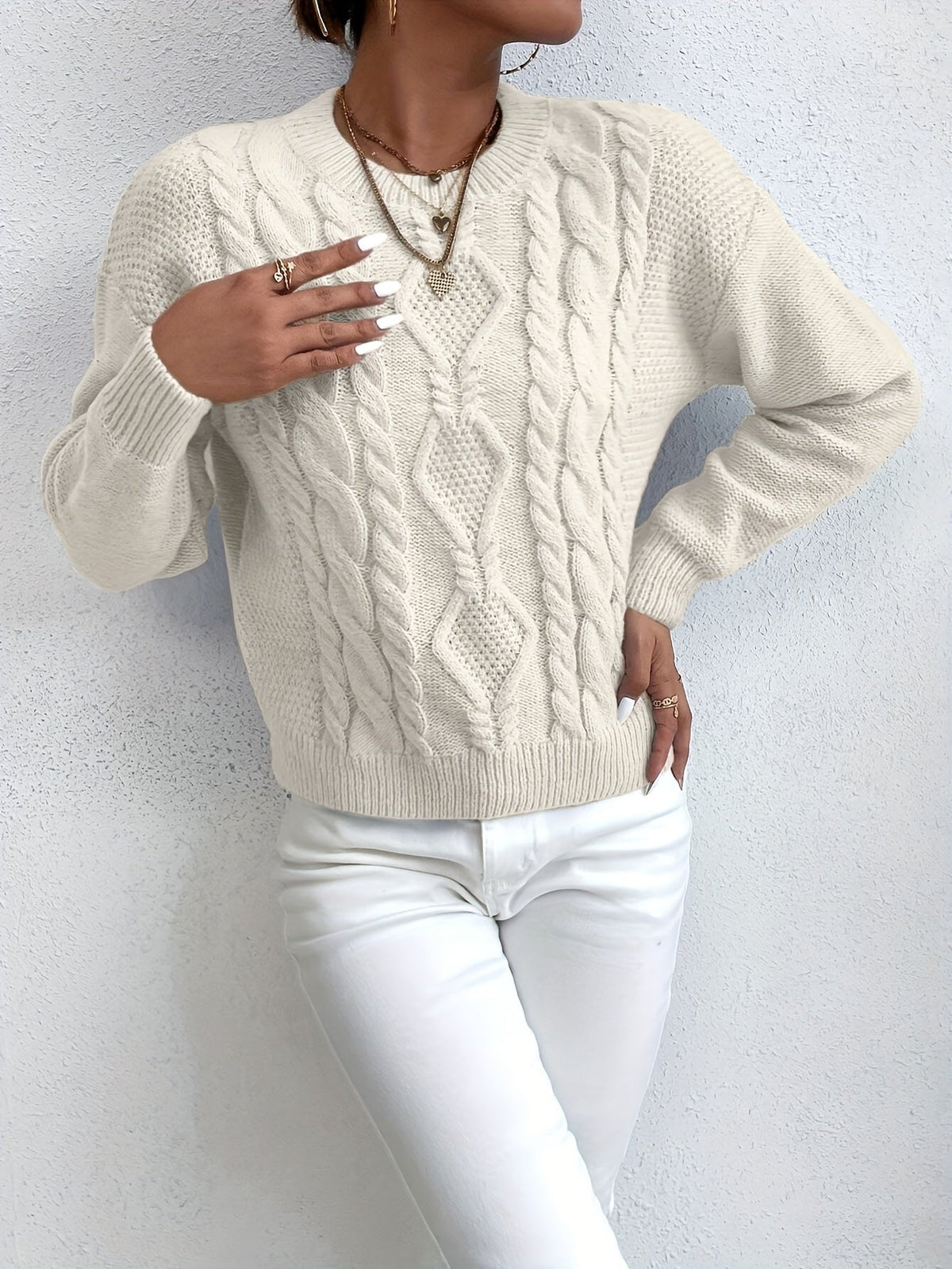 Chunky Cable-Knit Jumper