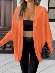 Relaxed Open-Front Cardigan