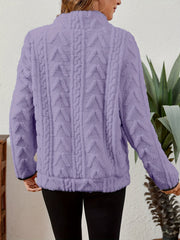 Textured Half-Zip Pullover