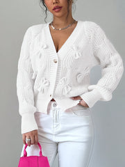 Bow-Detail Cardigan