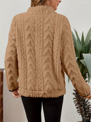 Textured Half-Zip Pullover