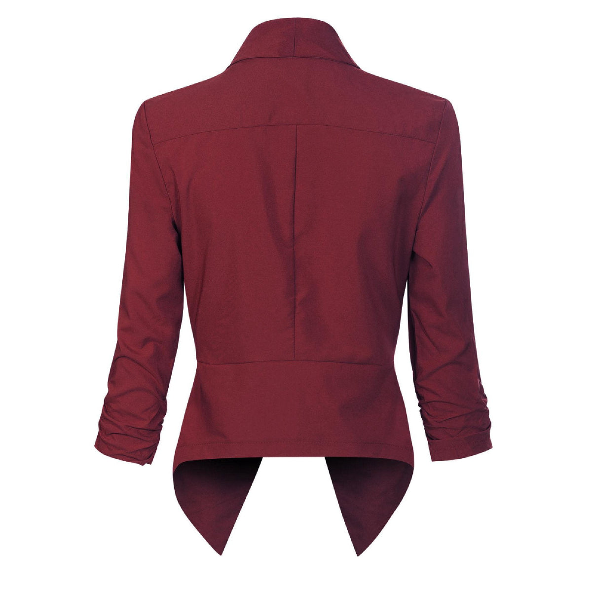 Draped Open-Front Blazer