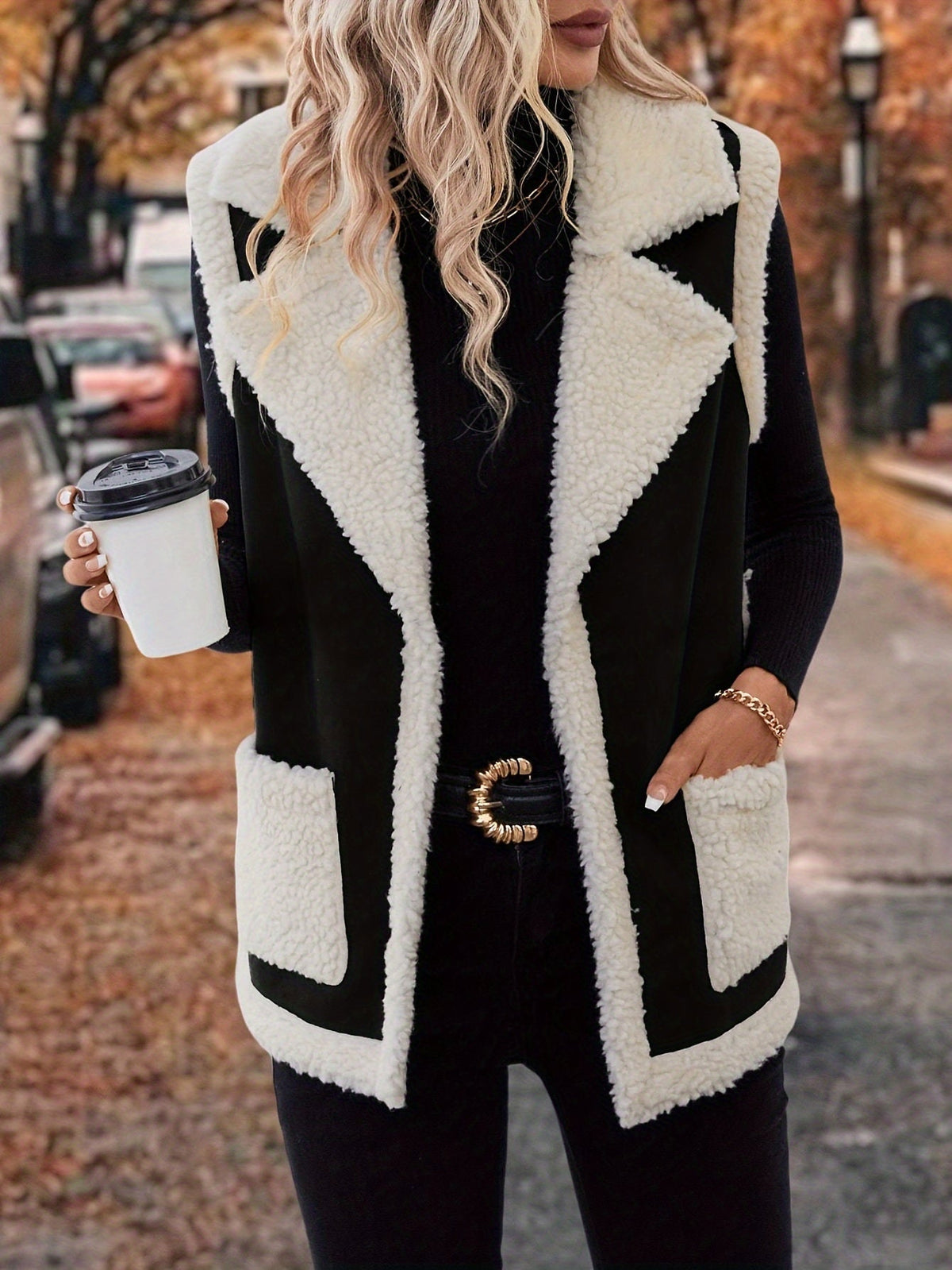 Lined Lapel Gilet