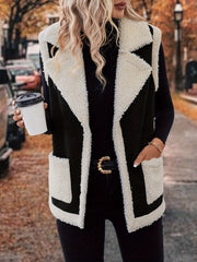 Lined Lapel Gilet