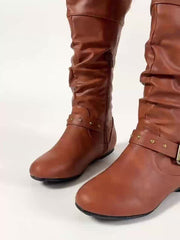 Slouch Buckle Tall Boots