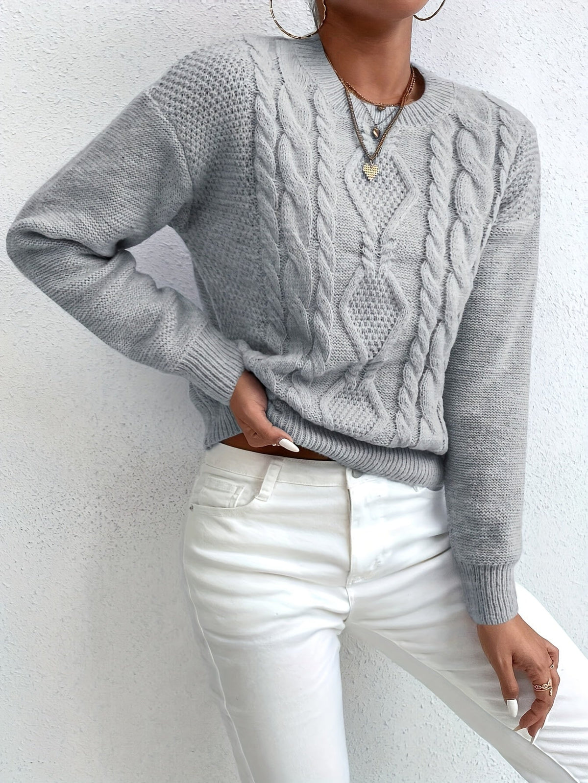 Chunky Cable-Knit Jumper