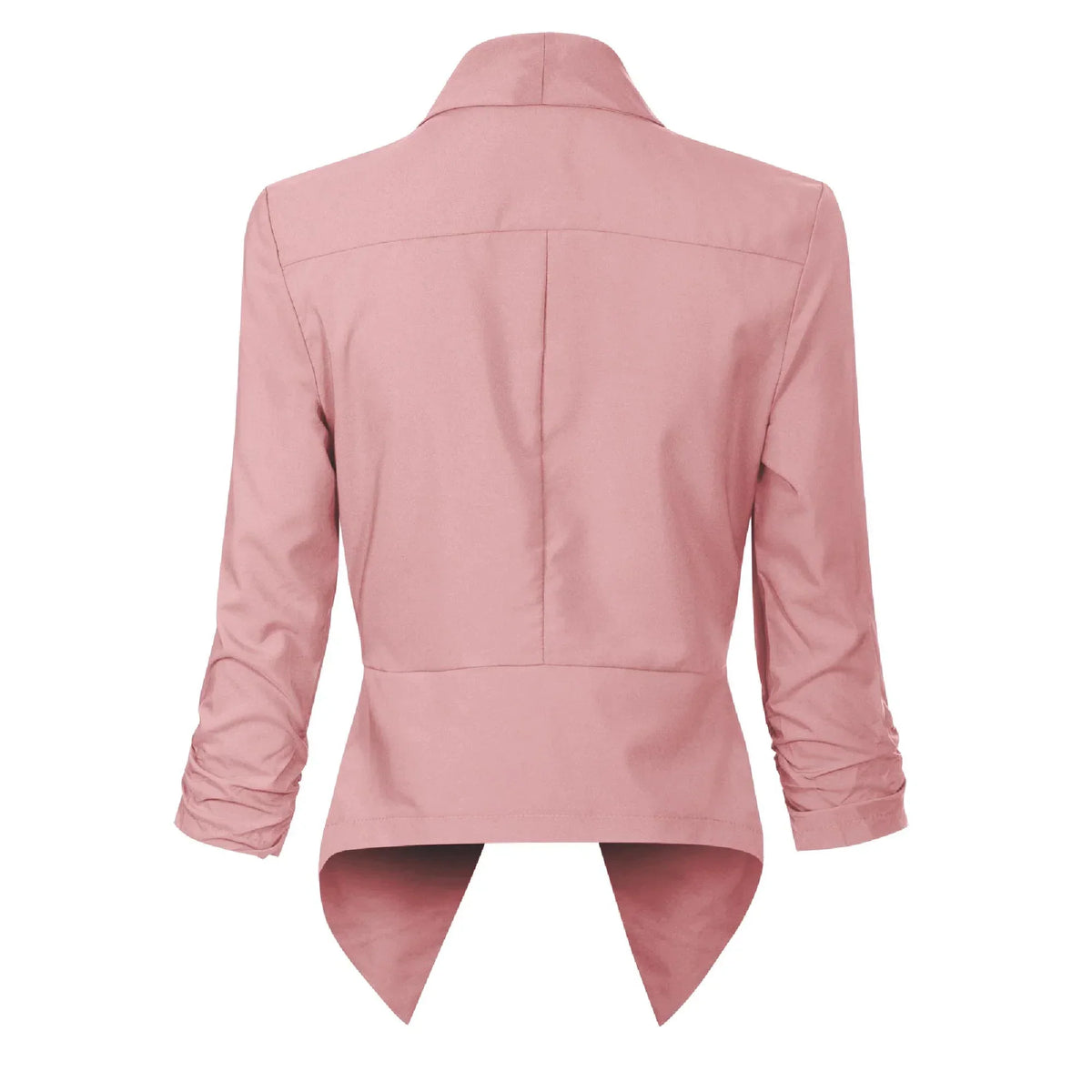 Draped Open-Front Blazer