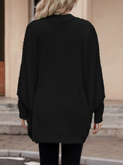 Relaxed Open-Front Cardigan