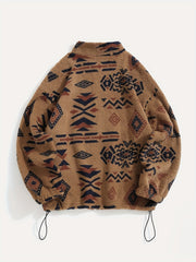 Patterned Zip-Up Jacket