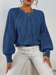 Relaxed Cable-Knit Sweater