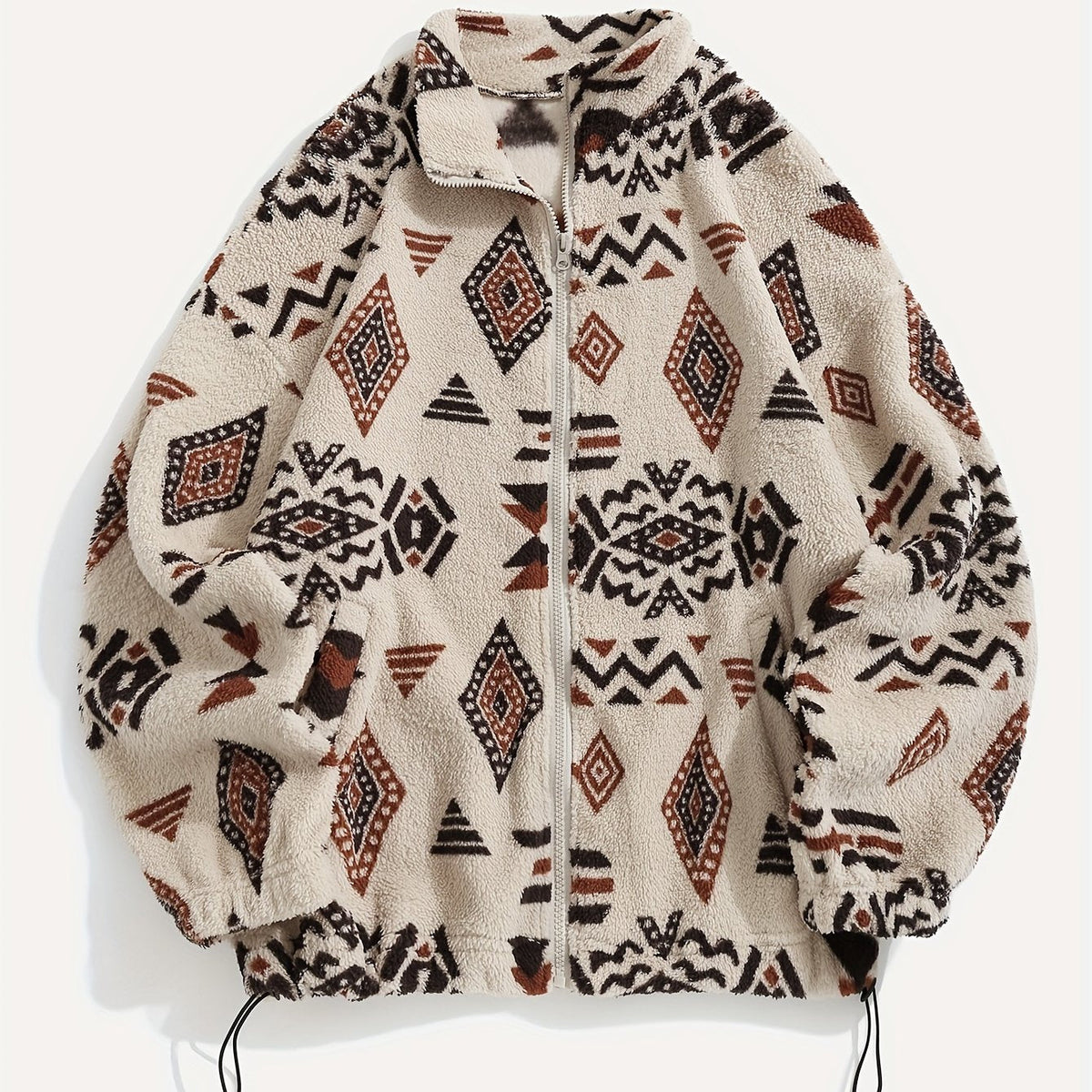 Patterned Zip-Up Jacket