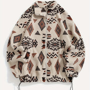Patterned Zip-Up Jacket