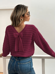 Bow-Detail Knit Jumper