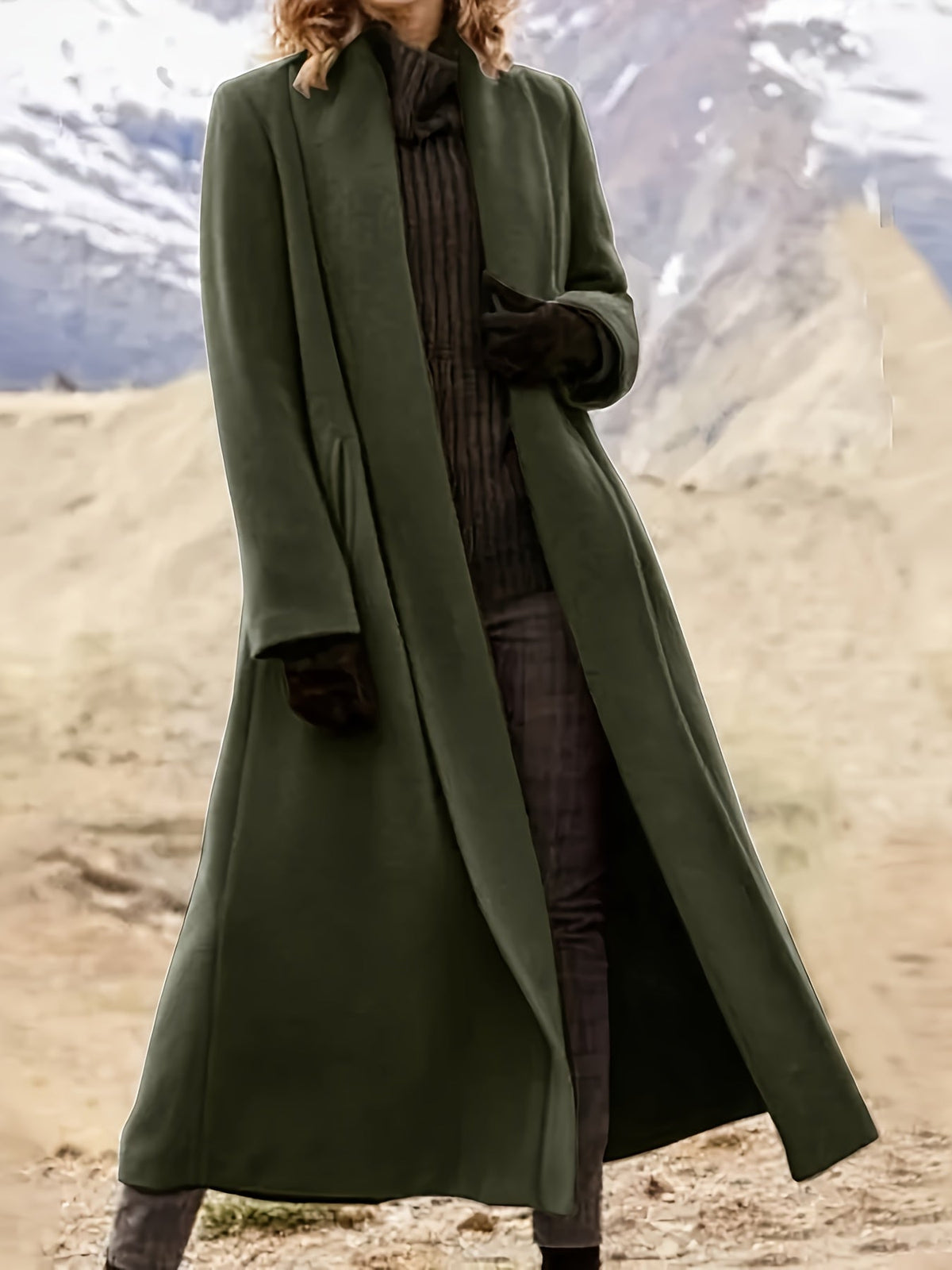 Draped Longline Coat