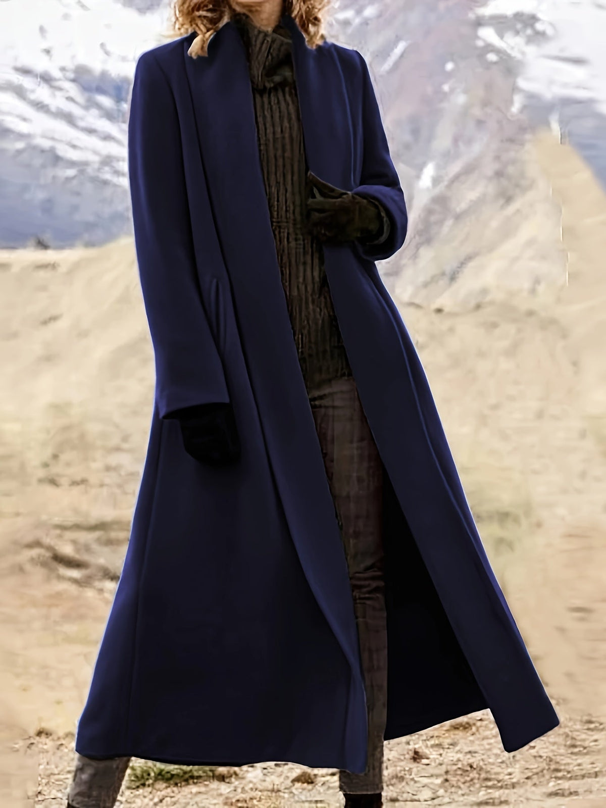 Draped Longline Coat