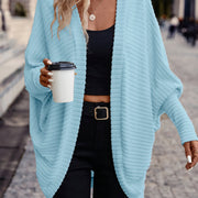 Relaxed Open-Front Cardigan