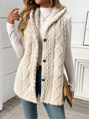 Textured Hooded Gilet