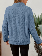 Textured Half-Zip Pullover