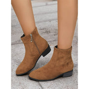 Block-Heel Ankle Boots